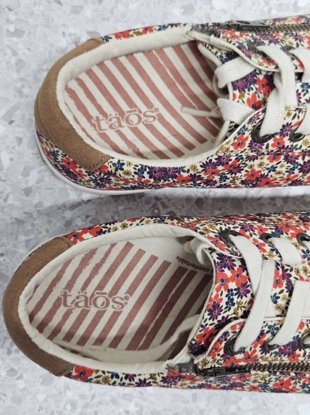 TAOS Z Soul Floral Canvas Sneakers Size 8.5 Streetwear - Picture 8 of 9